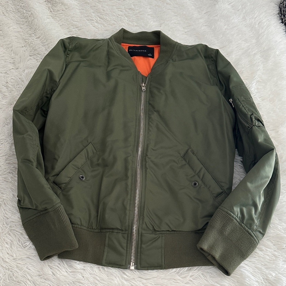 Women’s Green Bomber Jacket